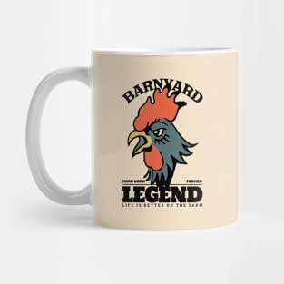 The Classic Rooster Legend of Barnyard Mug